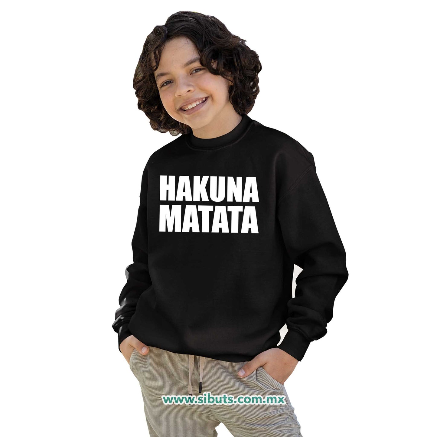 Sudadera Niña Cuello Redondo Hakuna Matata