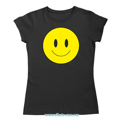 Playera Mujer Happy Face