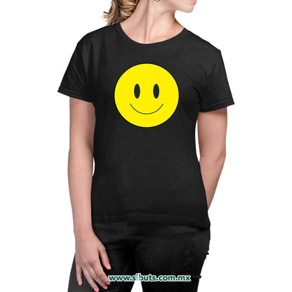 Playera Mujer Happy Face