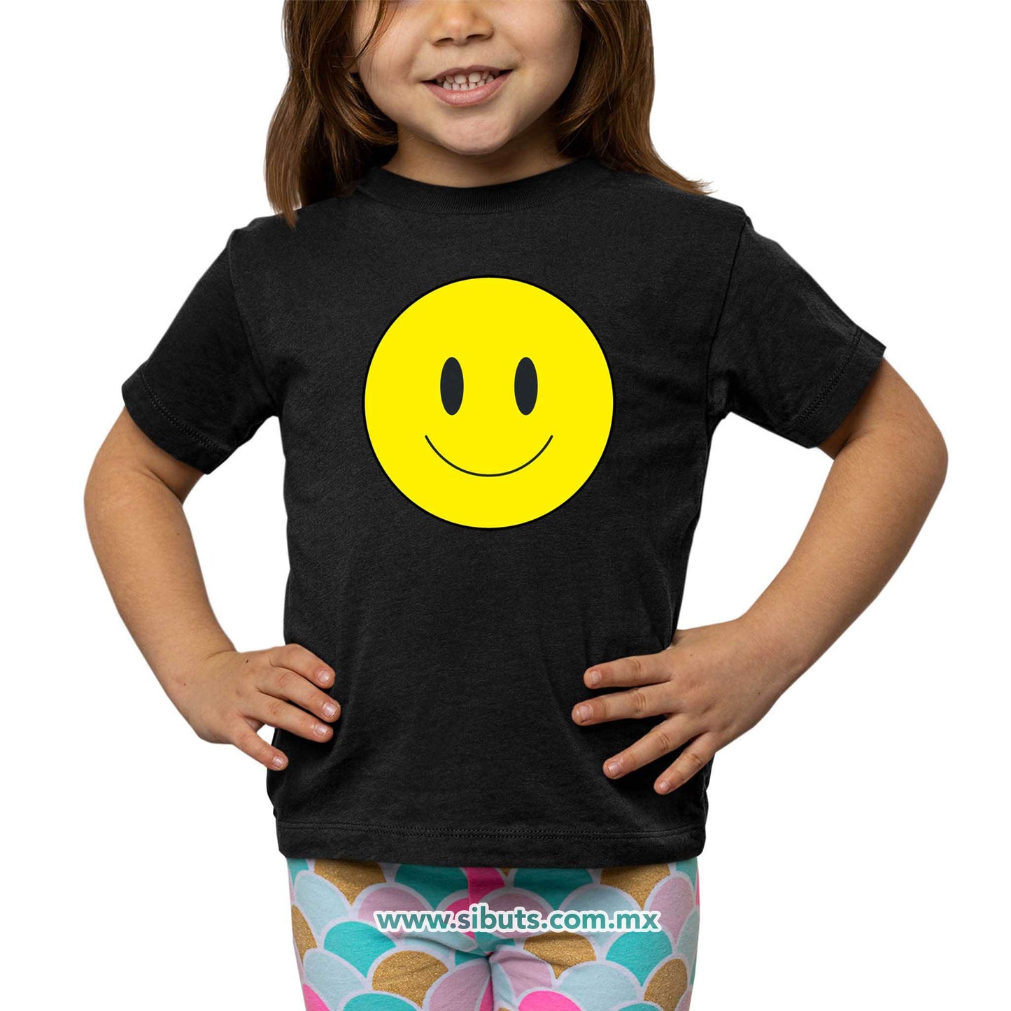 Playera Niña Happy Face