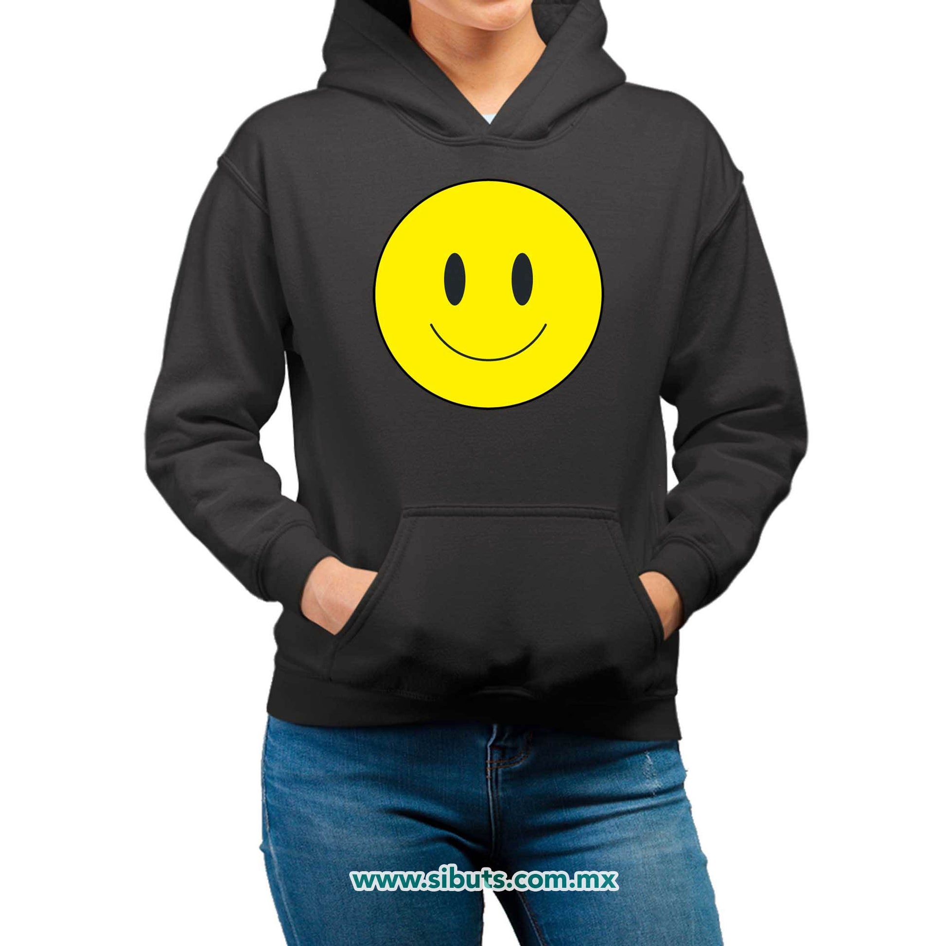 Sudadera Mujer Gorro Happy Face