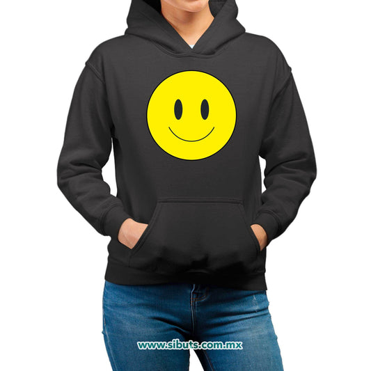 Sudadera Mujer Gorro Happy Face