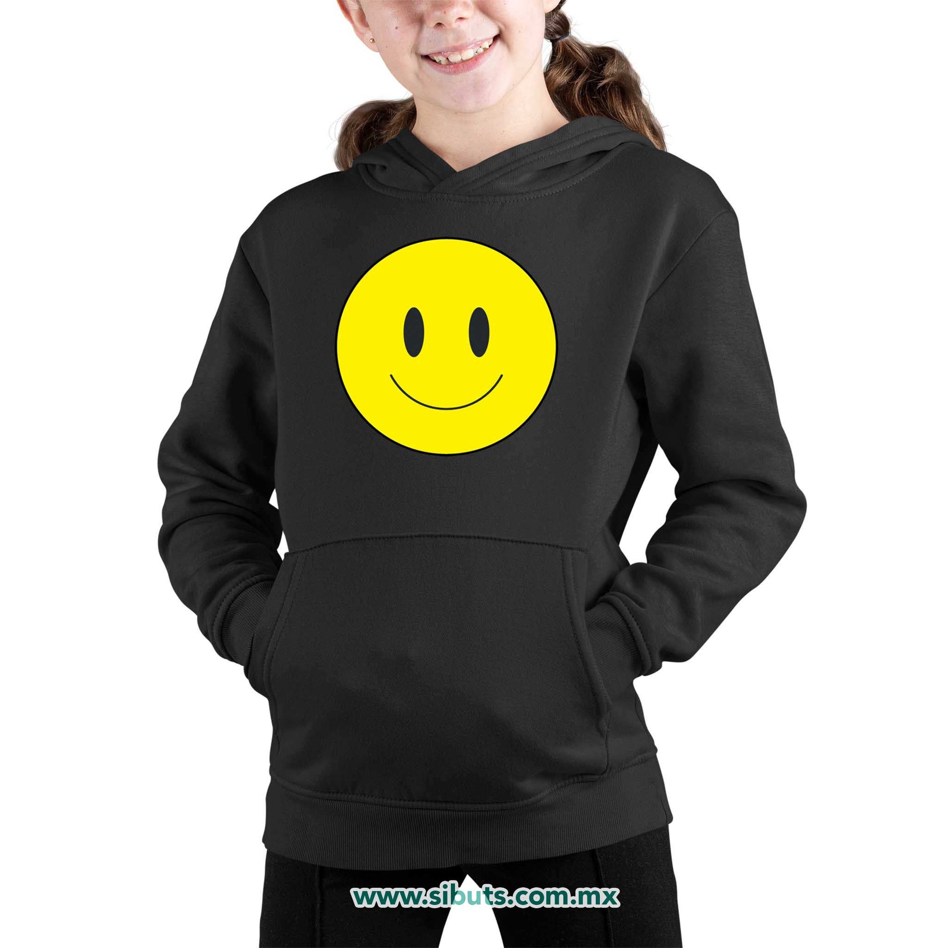 Sudadera Niña Gorro Happy Face