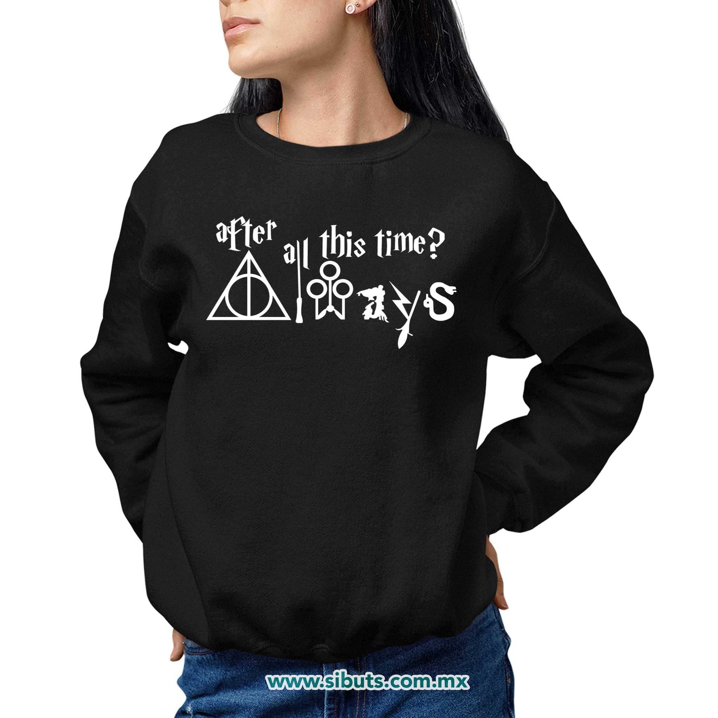 Sudadera Mujer Cuello Redondo Harry Potter Always After All This Time