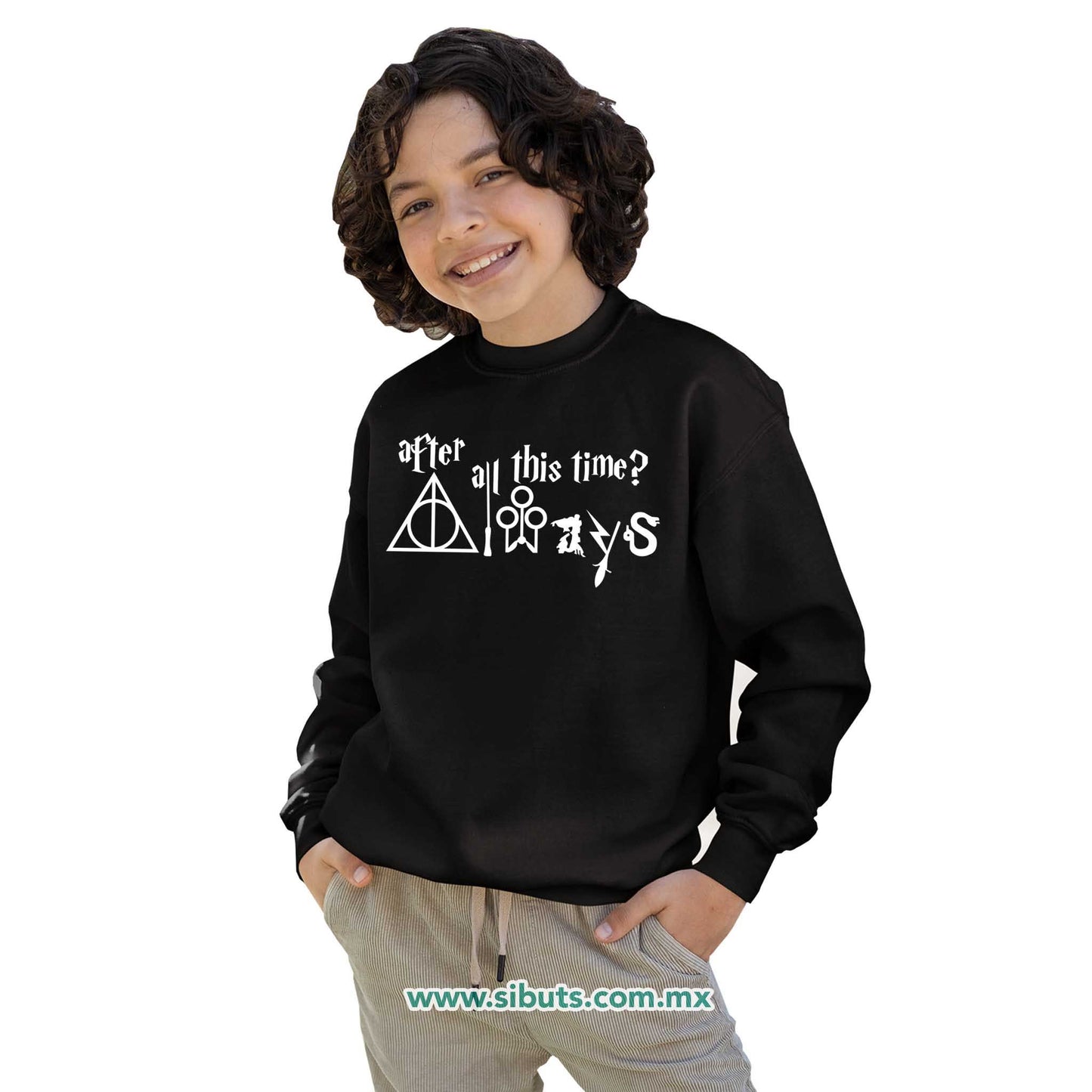 Sudadera Niña Cuello Redondo Harry Potter Always After All This Time