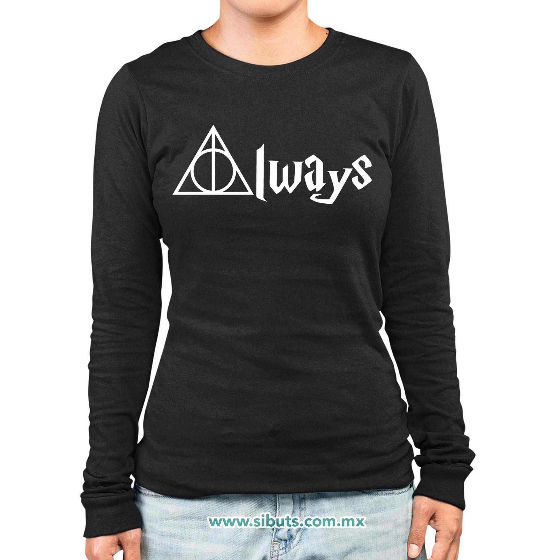 Playera Mujer Manga Larga Harry Potter Always