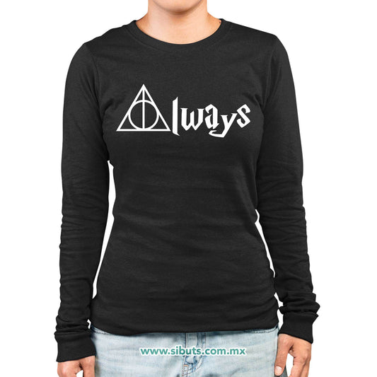 Playera Mujer Manga Larga Harry Potter Always