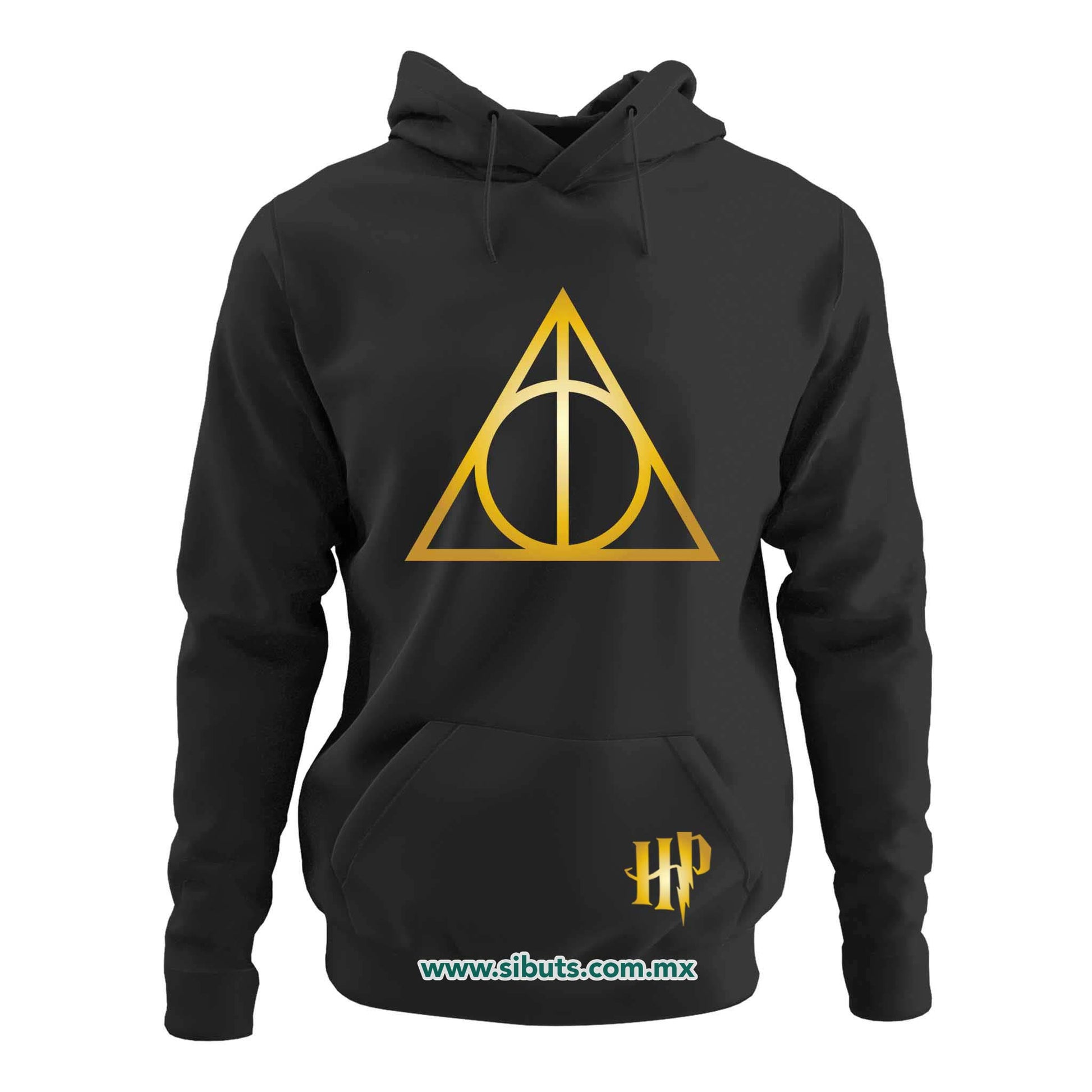 Sudadera Mujer Gorro Harry Potter Deathly Dorado