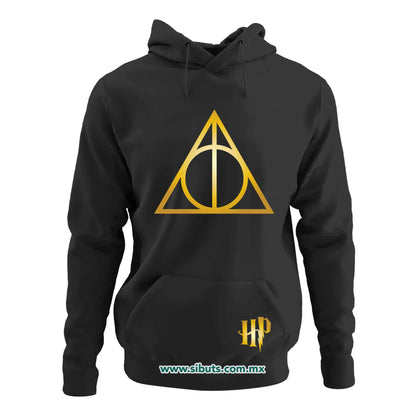 Sudadera Mujer Gorro Harry Potter Deathly Dorado