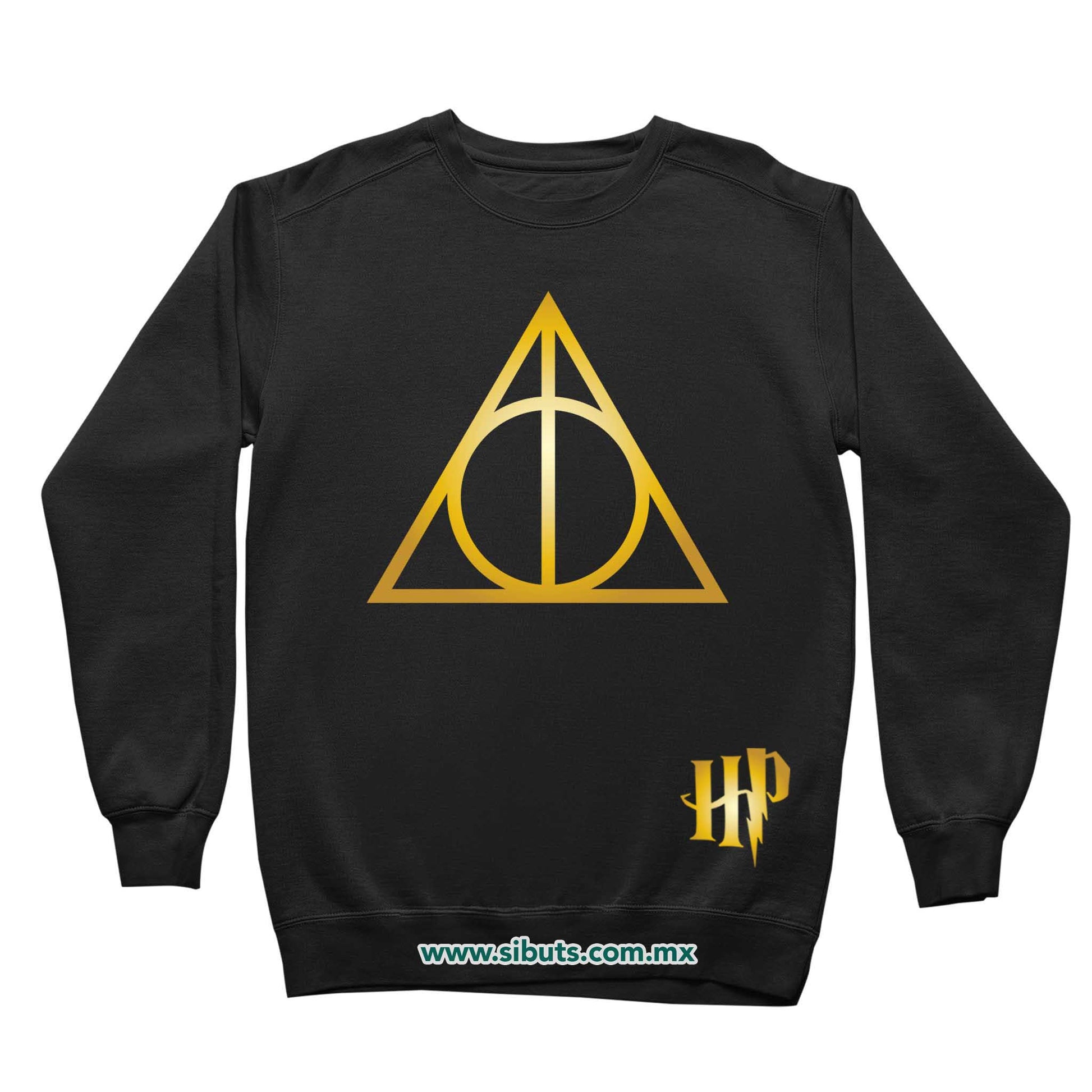 Sudadera Niña Cuello Redondo Harry Potter Deathly Dorado