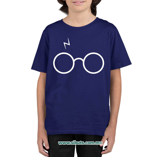 Playera Niño Harry Potter Lentes