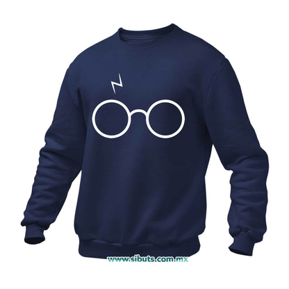 Sudadera Hombre Cuello Redondo Harry Potter Lentes