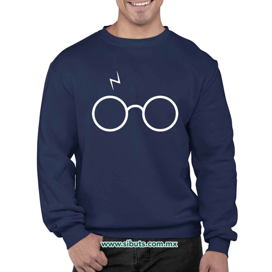 Sudadera Hombre Cuello Redondo Harry Potter Lentes