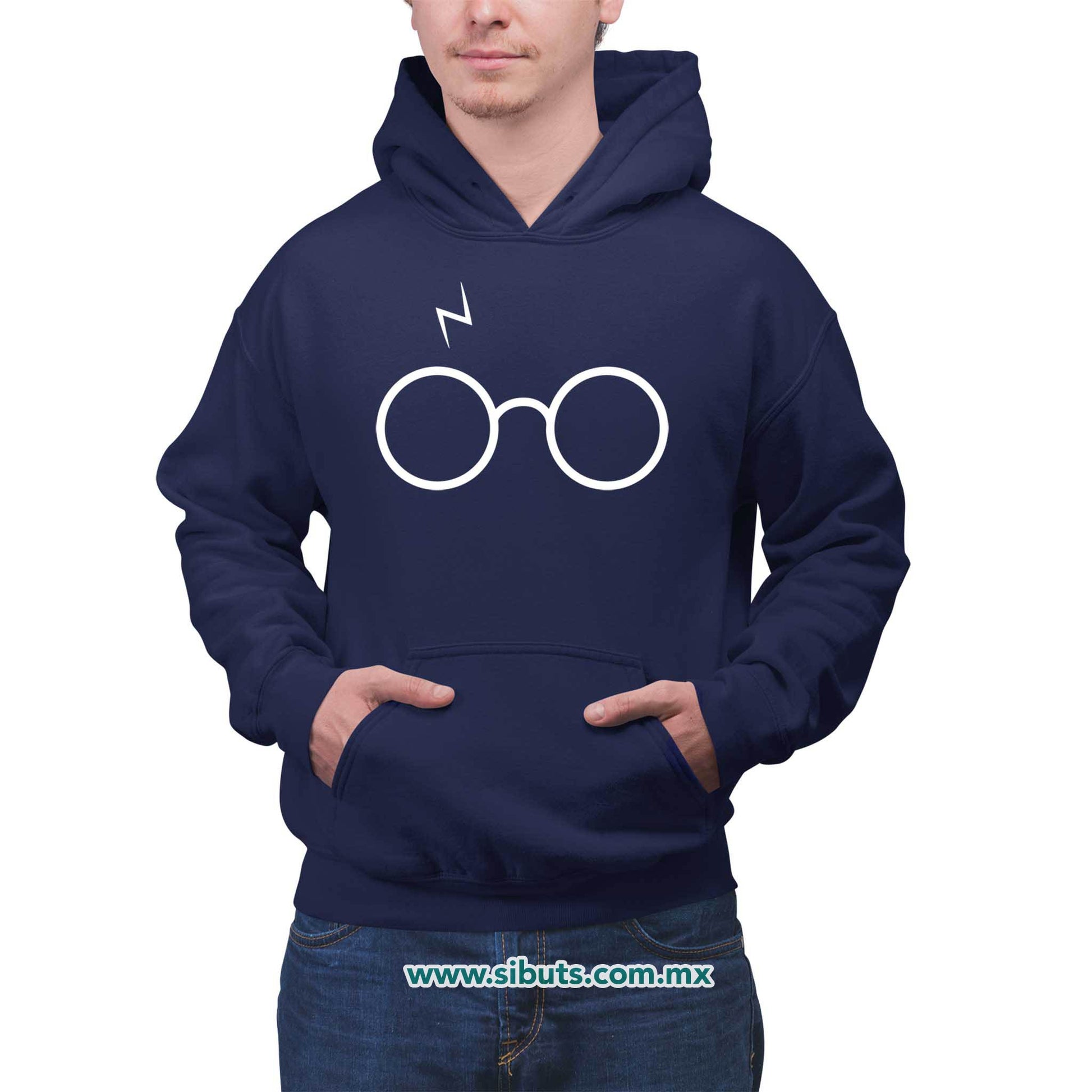 Sudadera Hombre Gorro Harry Potter Lentes