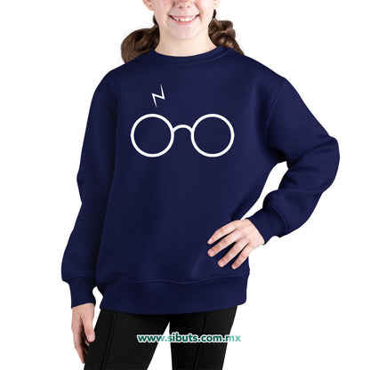 Sudadera Niña Cuello Redondo Harry Potter Lentes