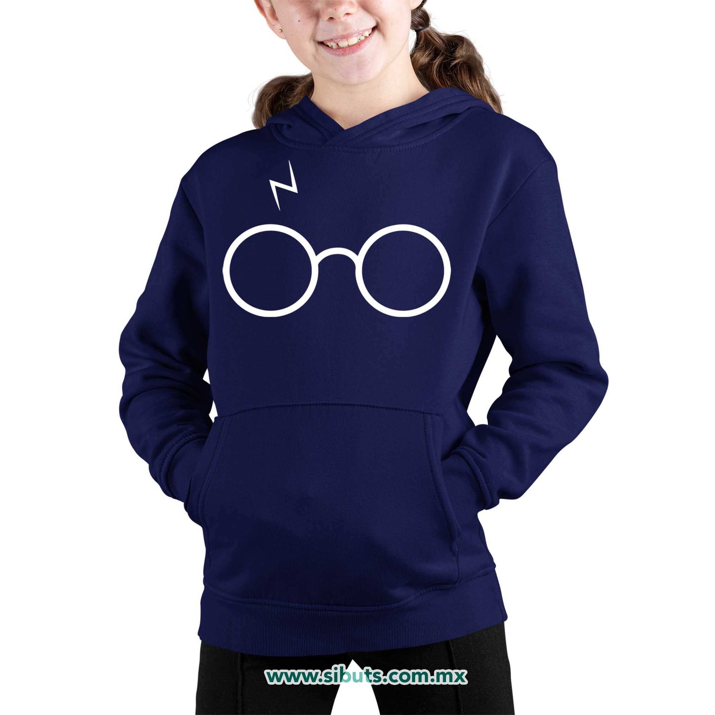 Sudadera Niña Gorro Harry Potter Lentes