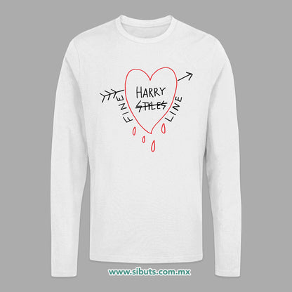 Playera Hombre Manga Larga Harry Styles Fine Line