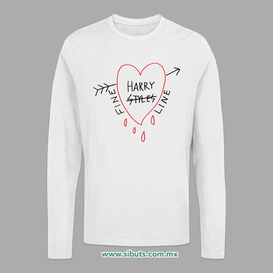 Playera Hombre Manga Larga Harry Styles Fine Line