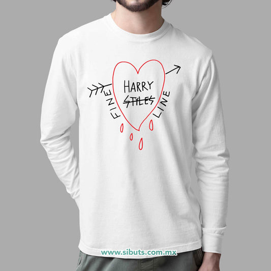 Playera Hombre Manga Larga Harry Styles Fine Line