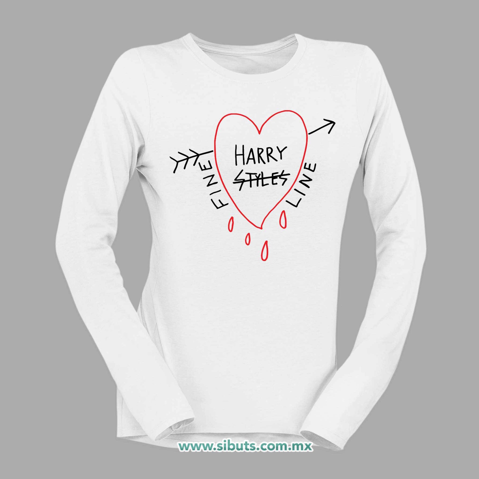 Playera Mujer Manga Larga Harry Styles Fine Line
