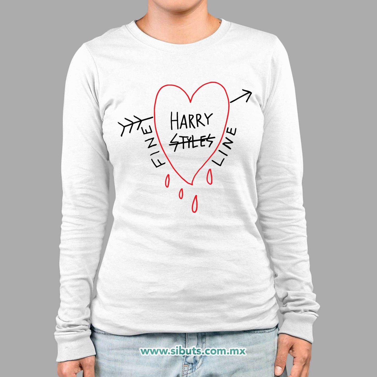 Playera Mujer Manga Larga Harry Styles Fine Line