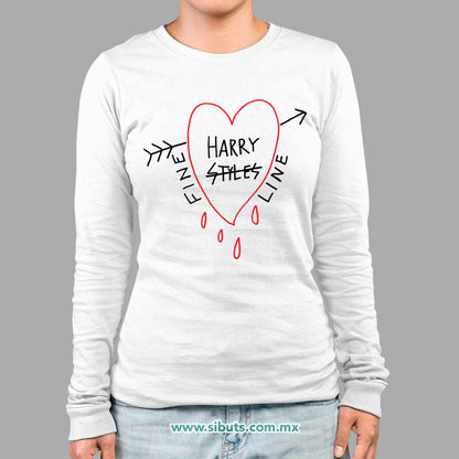 Playera Mujer Manga Larga Harry Styles Fine Line