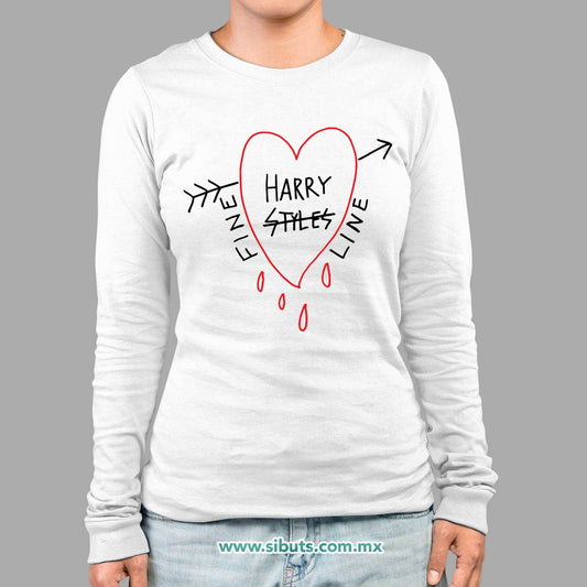 Playera Mujer Manga Larga Harry Styles Fine Line
