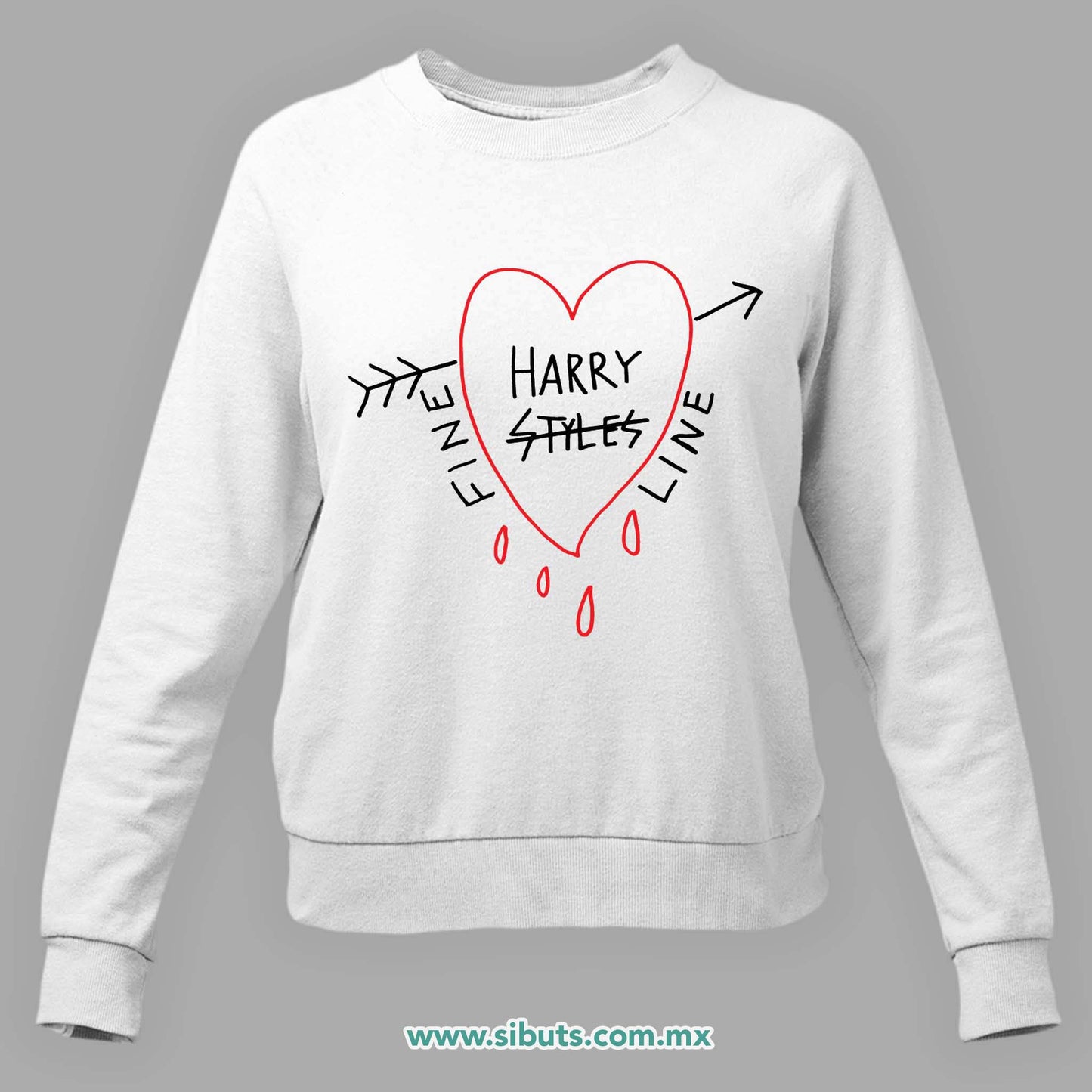 Sudadera Mujer Cuello Redondo Harry Styles Fine Line