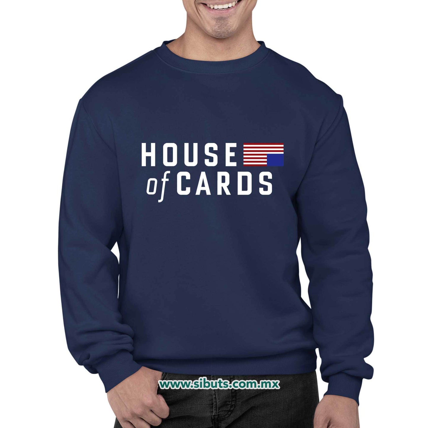 Sudadera Hombre Cuello Redondo House Of Cards
