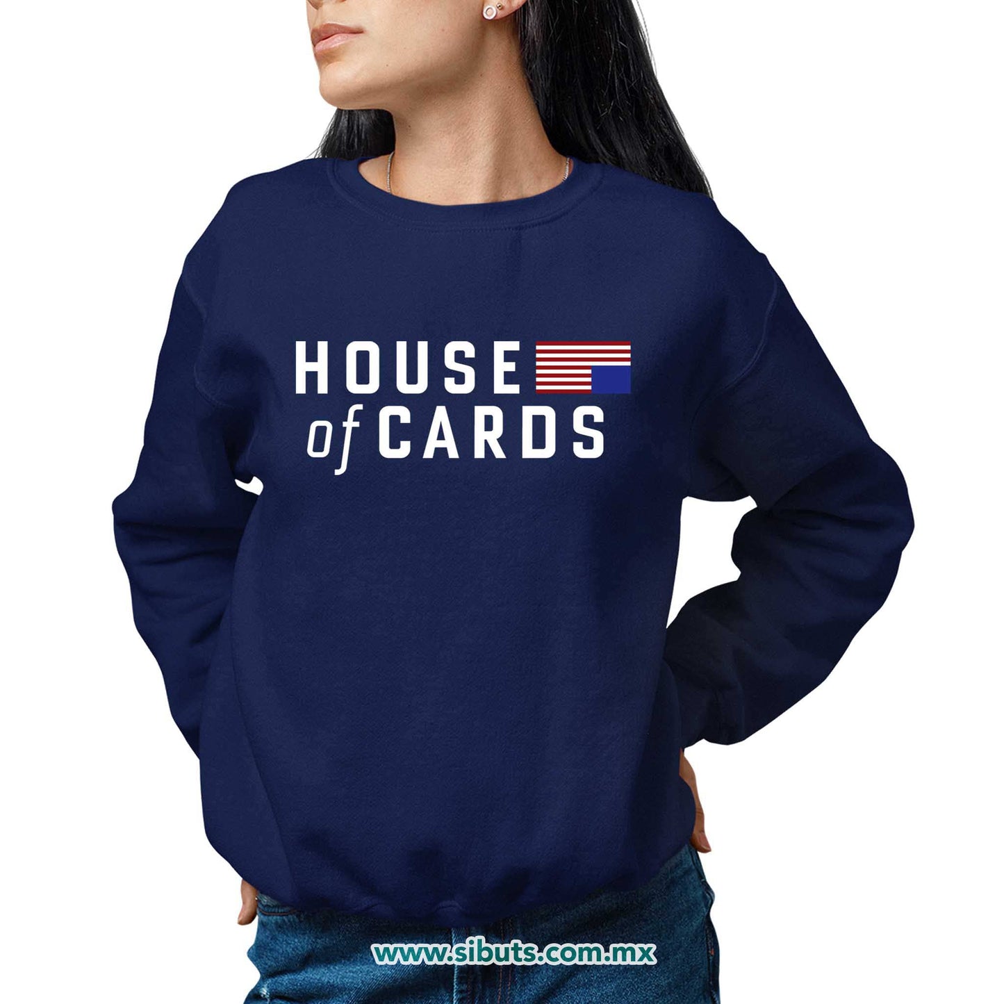 Sudadera Mujer Cuello Redondo House Of Cards