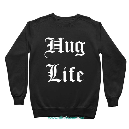 Sudadera Niño Cuello Redondo Frase Hug Life