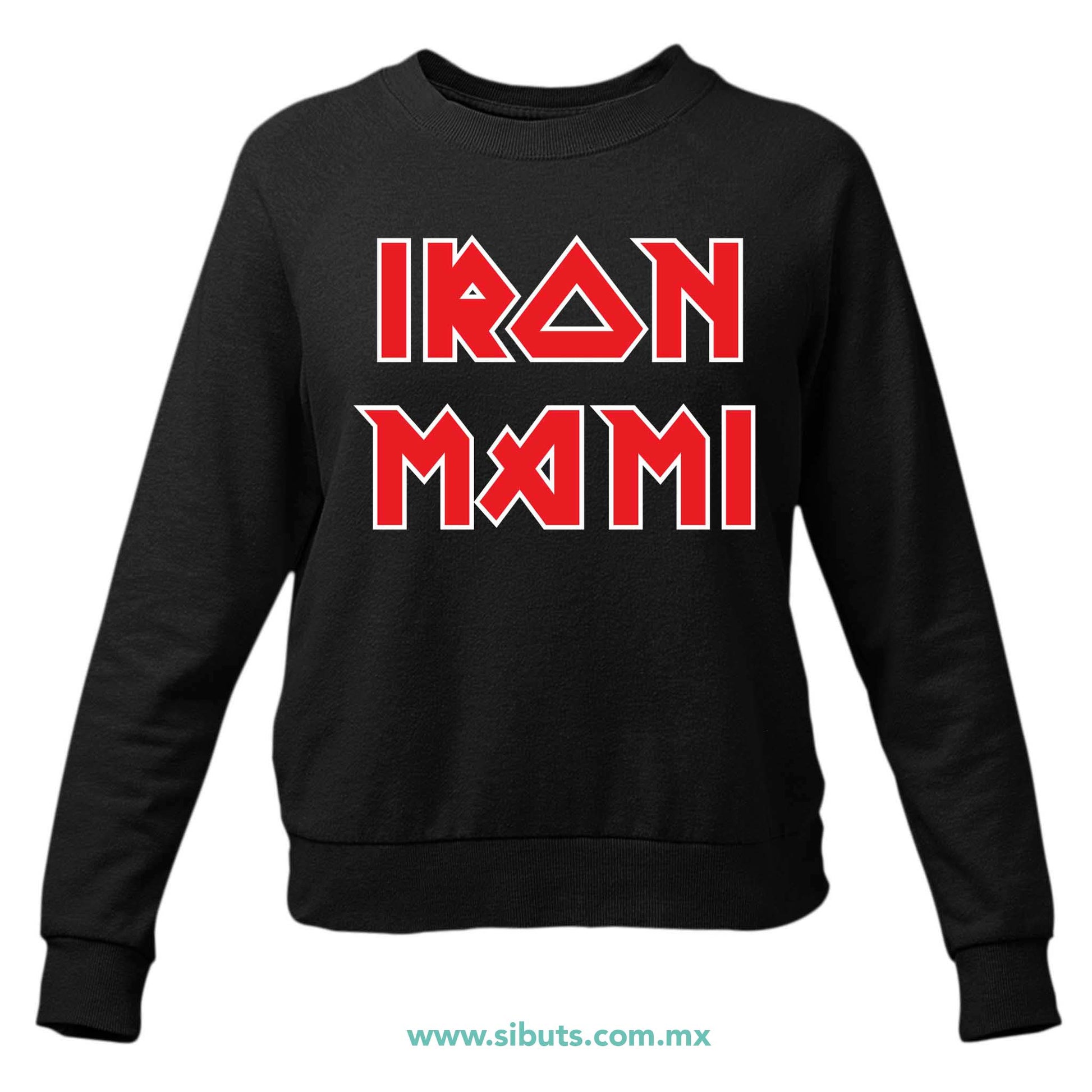 Sudadera Mujer Cuello Redondo Iron Mami Iron Maiden