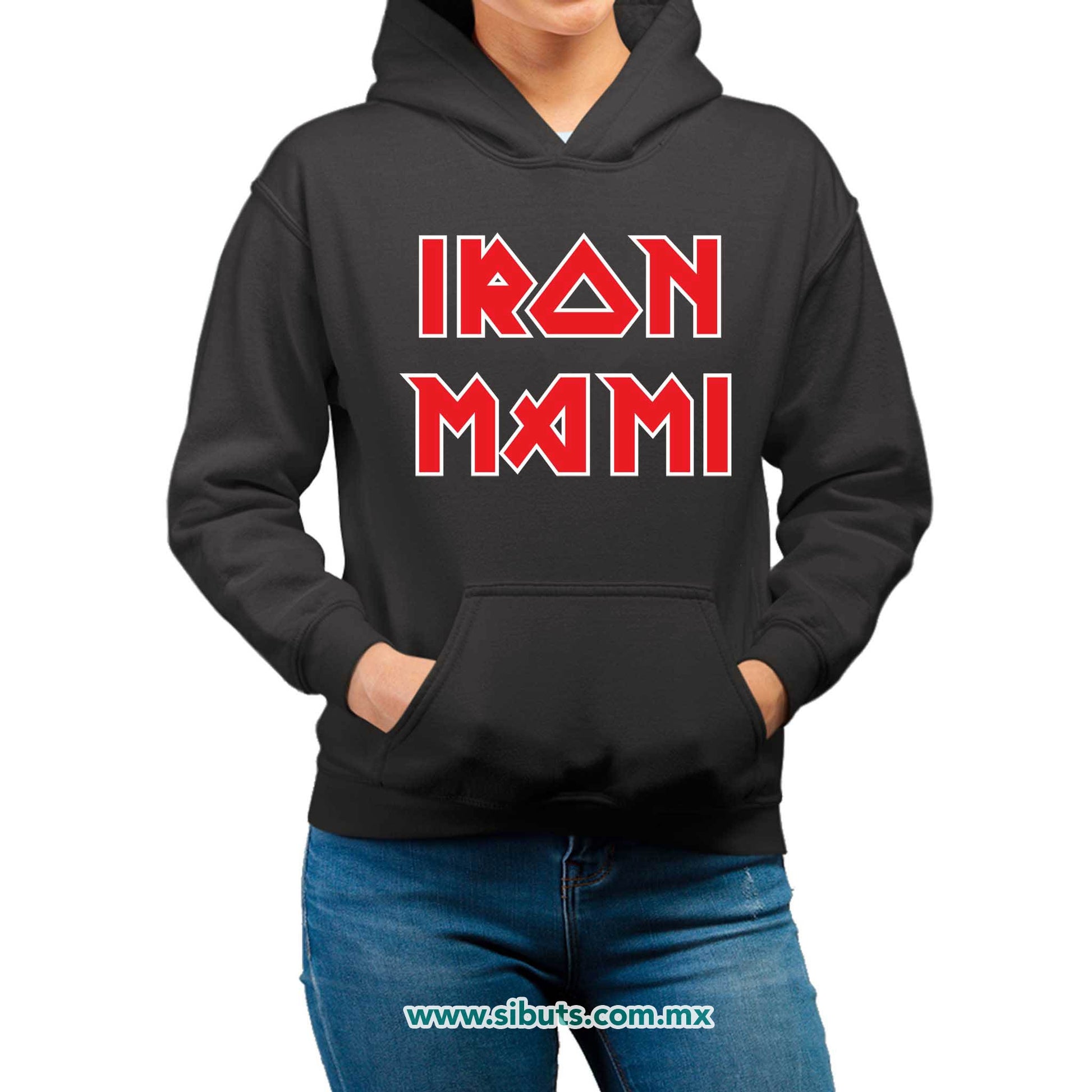 Sudadera Mujer Gorro Iron Mami Iron Maiden