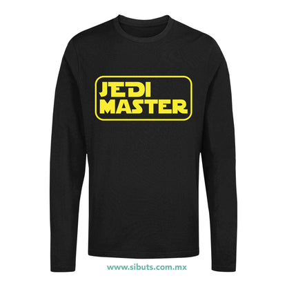 Playera Hombre Manga Larga Star Wars Jedi Master