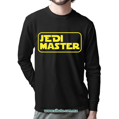 Playera Hombre Manga Larga Star Wars Jedi Master