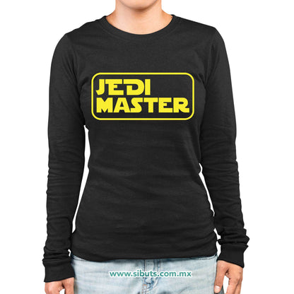 Playera Mujer Manga Larga Star Wars Jedi Master