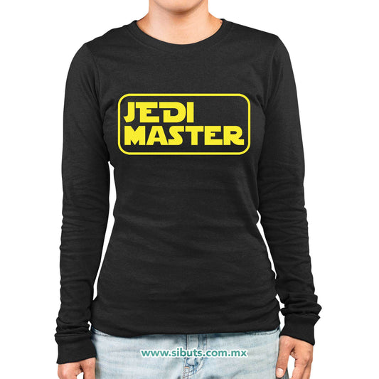 Playera Mujer Manga Larga Star Wars Jedi Master
