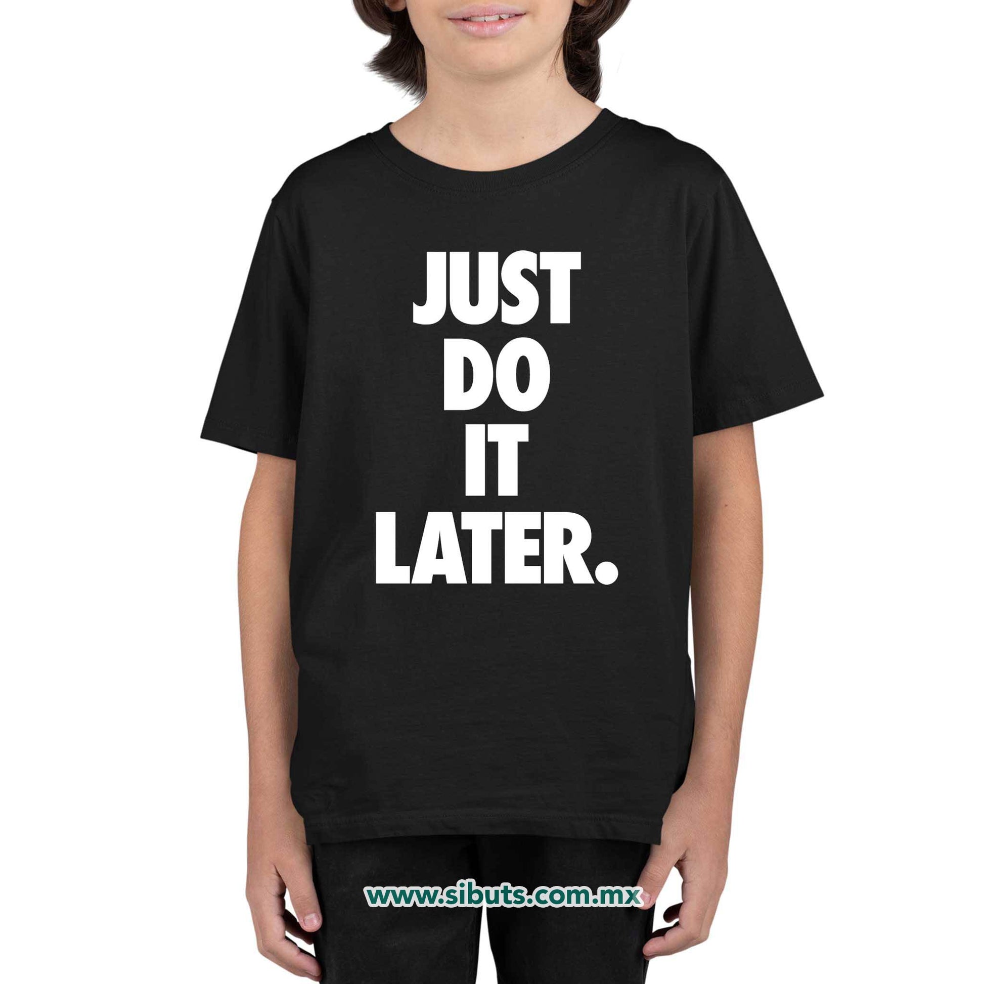 Playera Niño Fase Just Do It Later