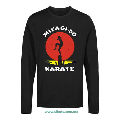 Playera Hombre Manga Larga Karate Kid Miyag Do