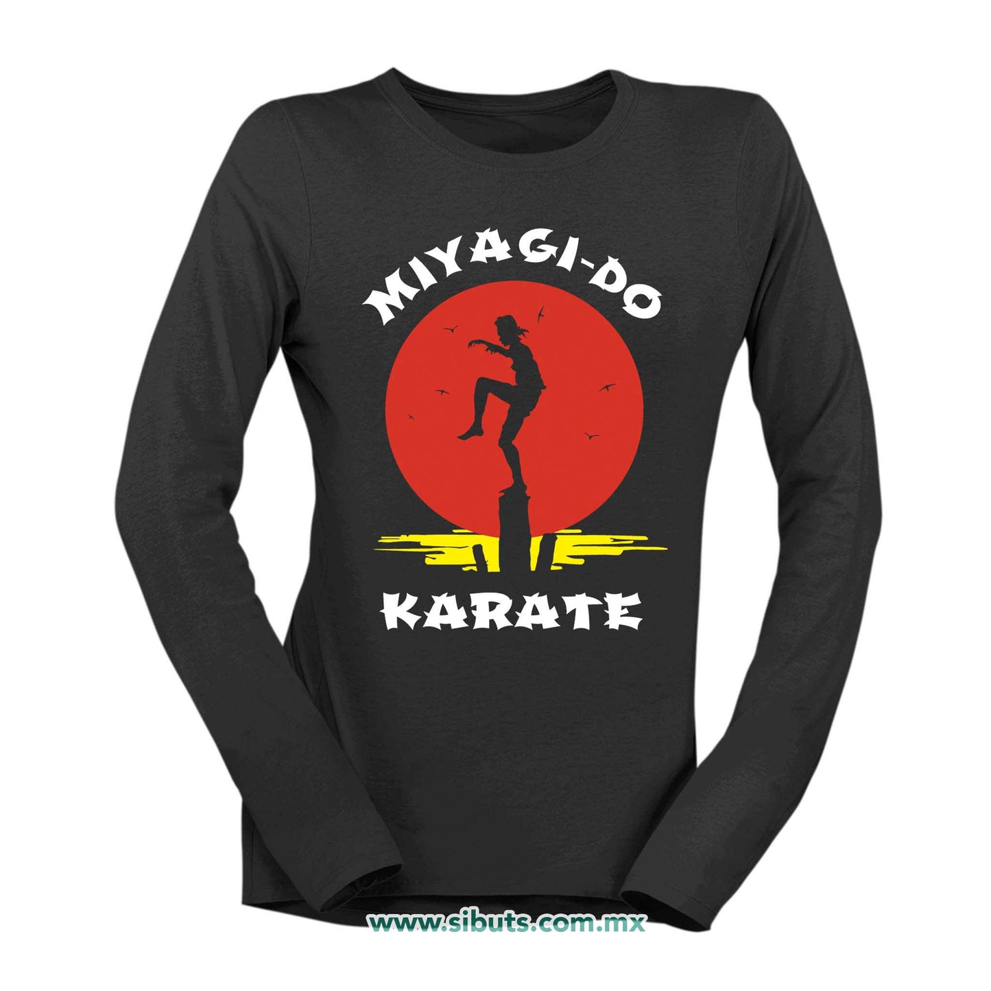 Playera Mujer Manga Larga Karate Kid Miyag Do