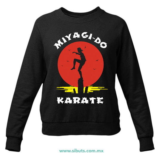 Sudadera Mujer Cuello Redondo Karate Kid Miyag Do