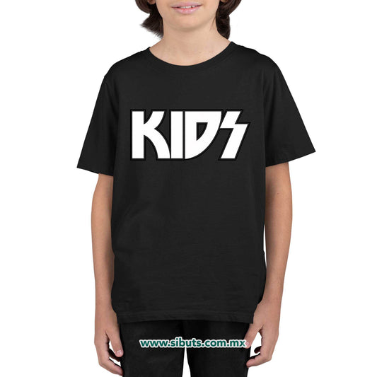 Playera Niño Kidz Rock Kiss