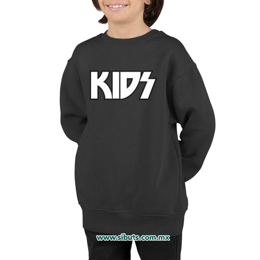 Sudadera Niño Cuello Redondo Kidz Rock Kiss