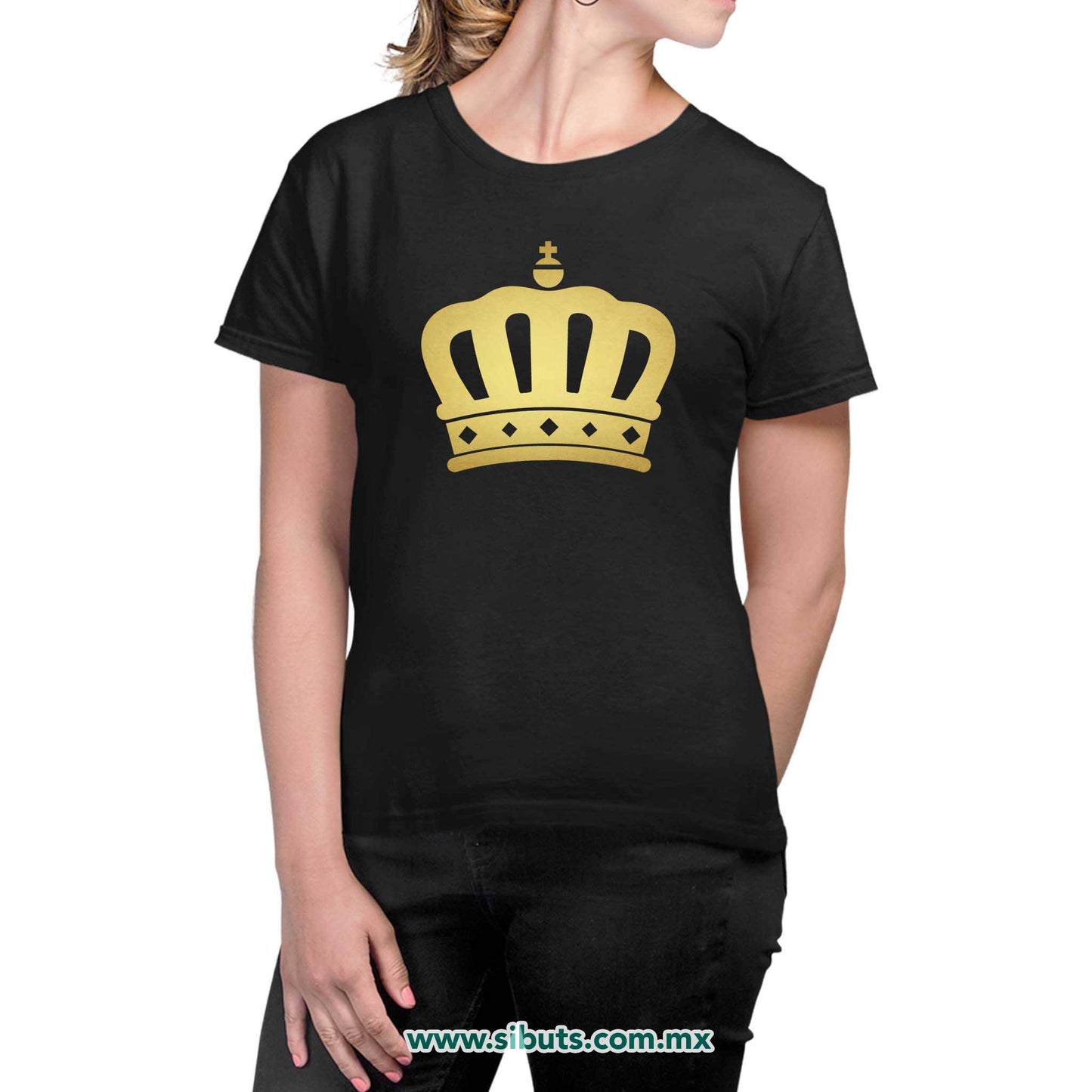 Playera Mujer Corona Queen
