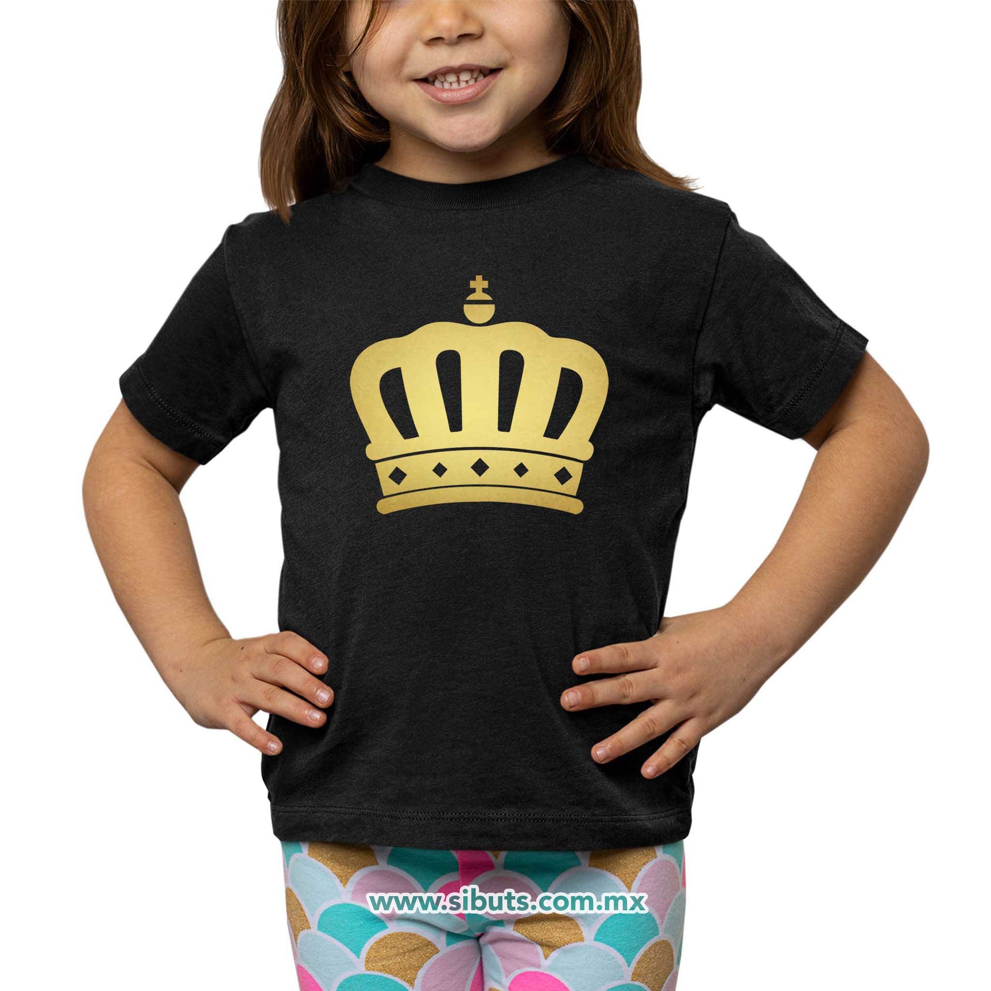 Playera Niña Corona Queen