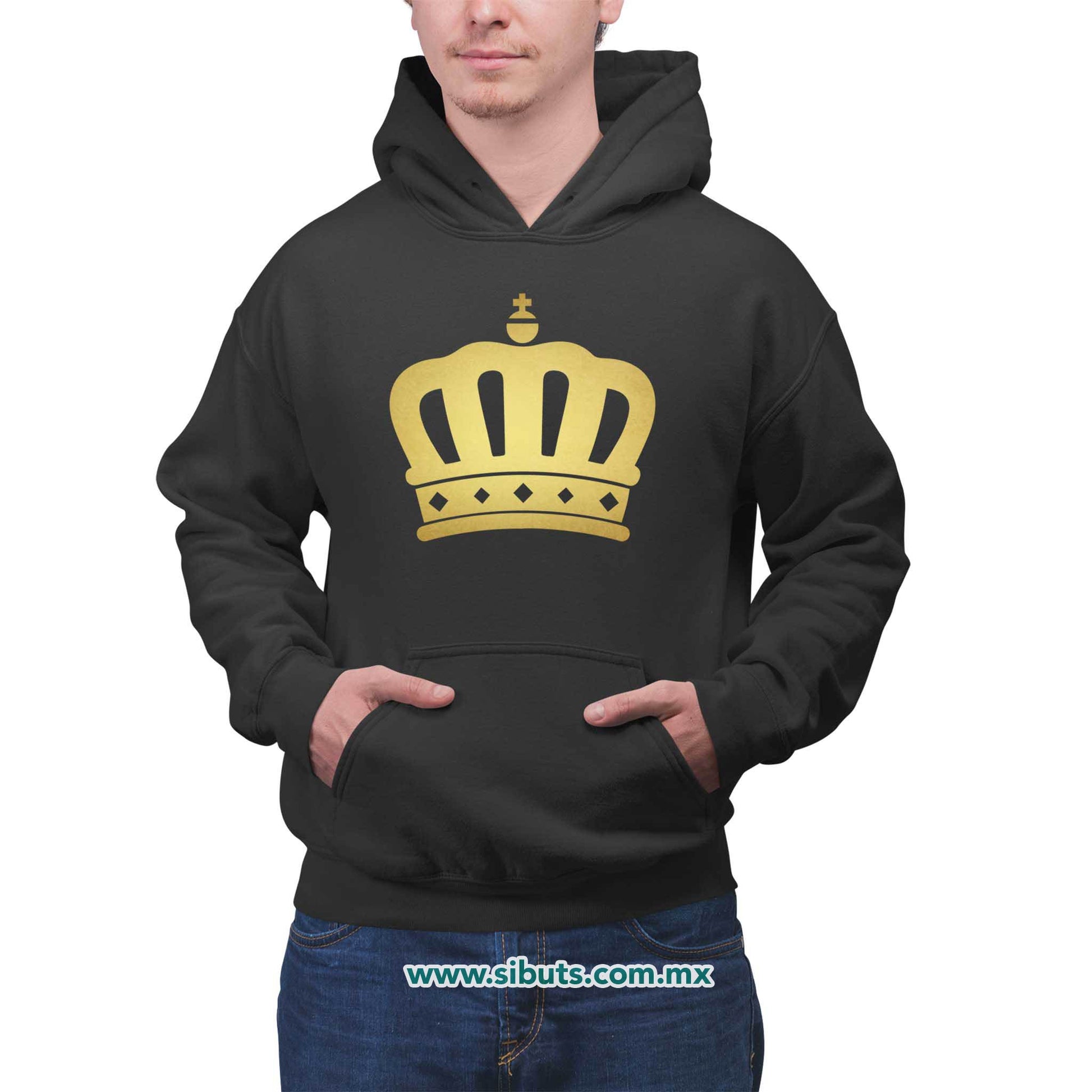 Sudadera Hombre Gorro Corona Queen