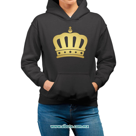Sudadera Mujer Gorro Corona Queen