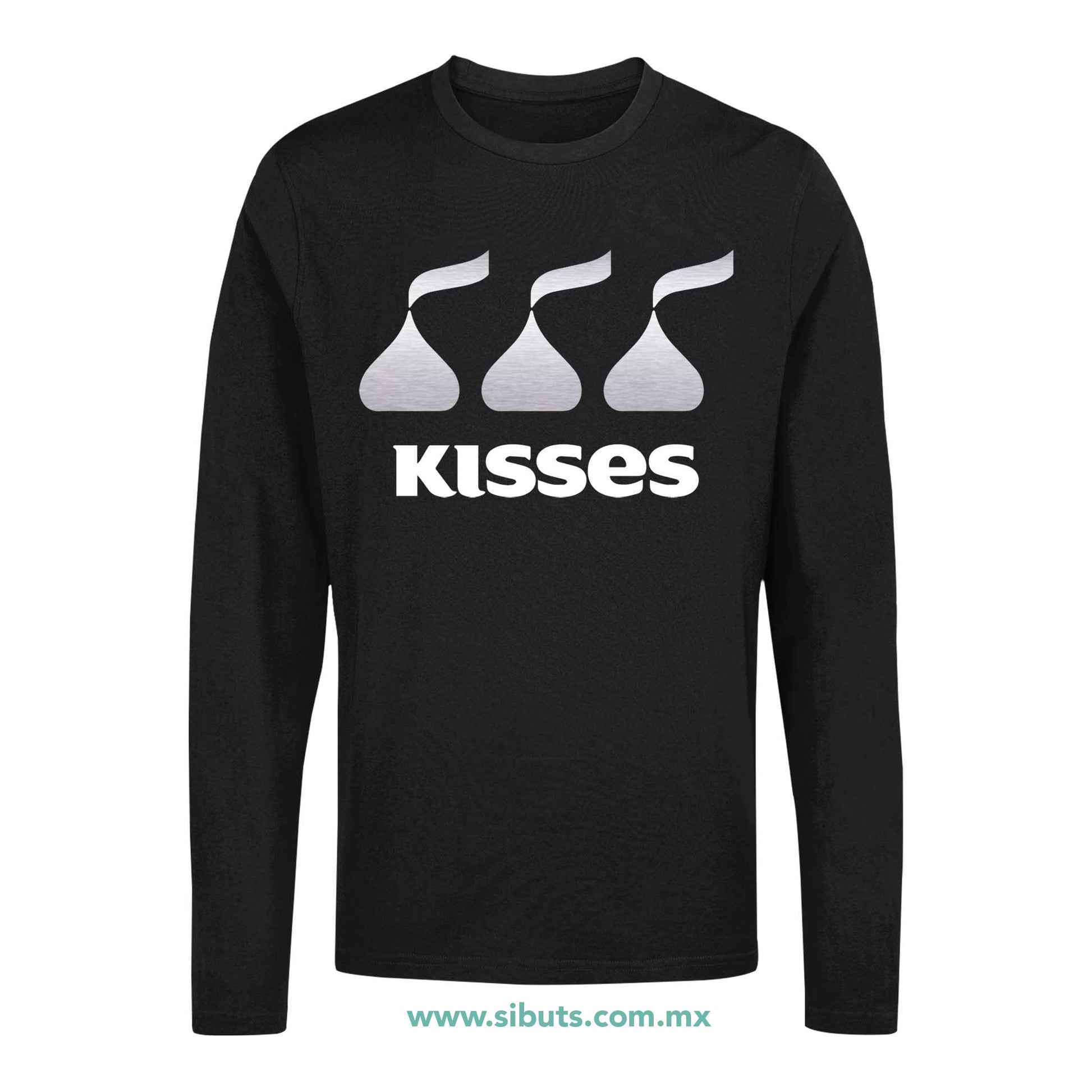 Playera Hombre Manga Larga Chocolates Kisses