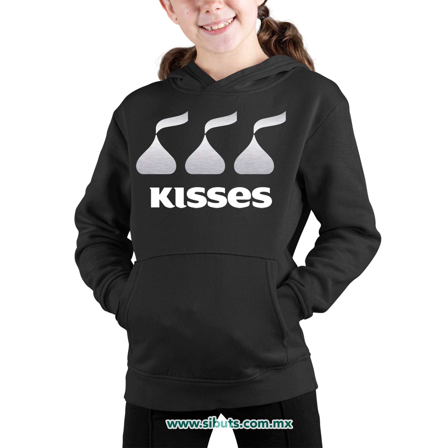 Sudadera Niña Gorro Chocolates Kisses