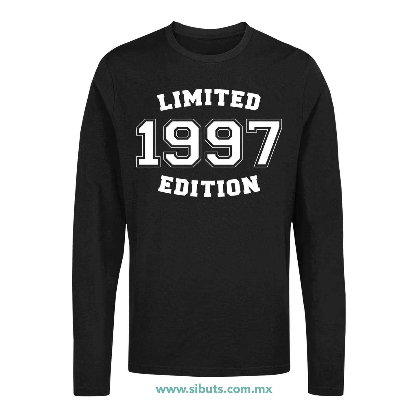 Playera Hombre Manga Larga Personalizada Con Año Edición Limitada